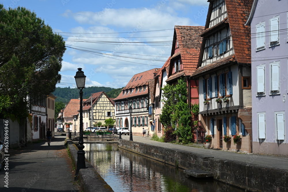 Fototapeta premium An der Lauter in Wissembourg, Elsass