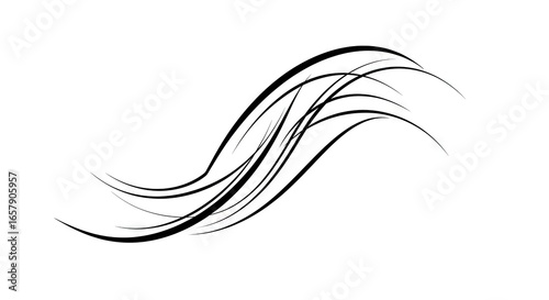Black and white abstract swirling pattern design