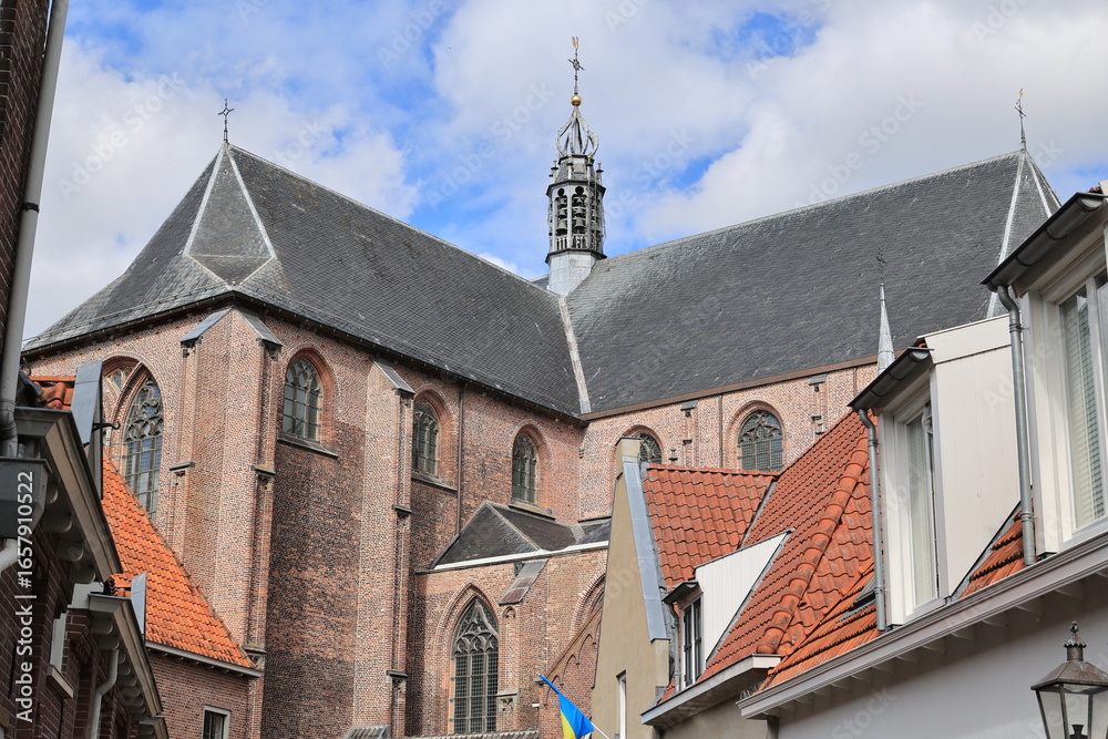 Obraz premium Blick in die Altstadt von Harderwijk in der Niederländischen Provinz Gelderland 