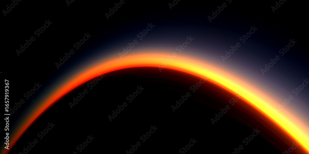 Obraz premium A stunning abstract sunrise with vibrant colors and a smooth gradient curved edge.