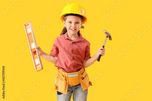 Cute little architect with ...