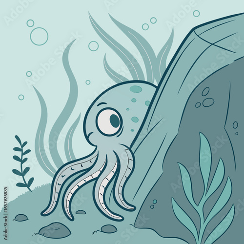 Playful Hide and Seek Under the Sea
