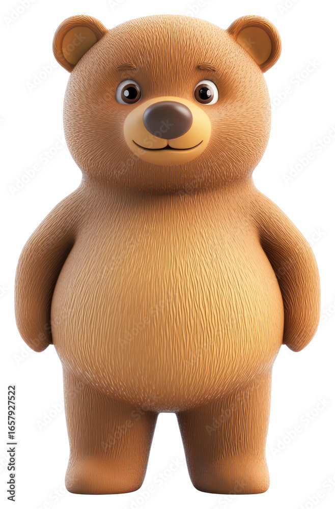 Fototapeta premium PNG Baby Bear Grizzly bear illustration cartoon.