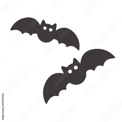 コウモリのベクターイラスト：ハロウィン・動物 - Bat Vector Illustration: Halloween and Animal