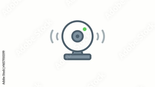 Webcam Active Loop – Animated Camera Indicator