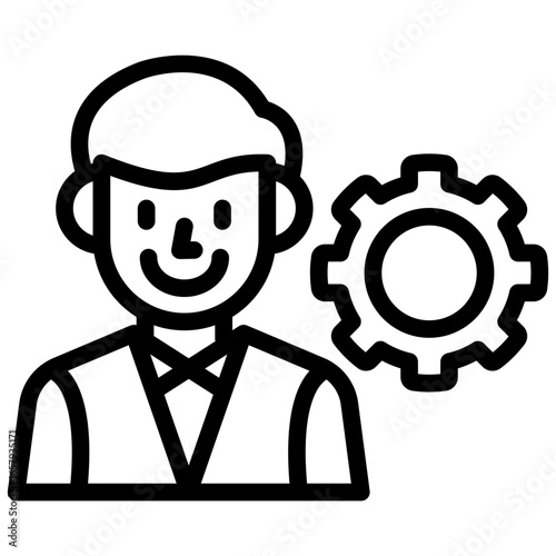 Manager Outline Icon