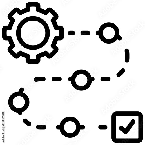 Process Outline Icon
