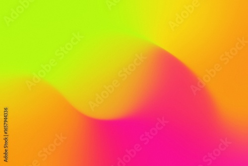 Vibrant Gradient Background with Neon Orange Pink and Green Colors
