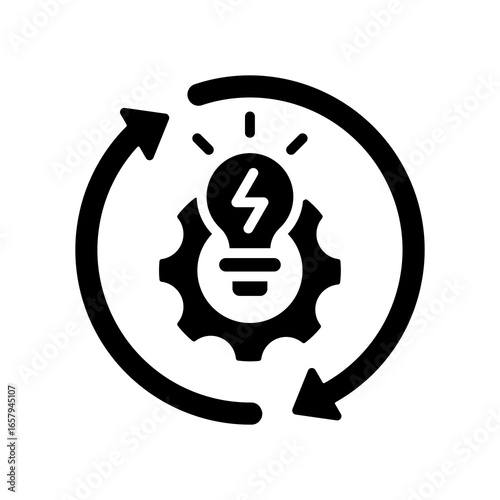 Energy Management glyph icon