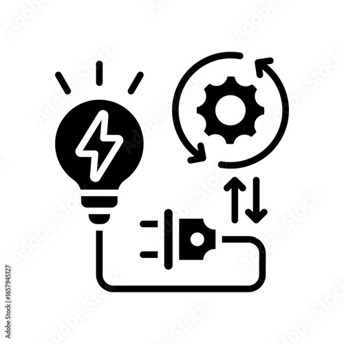 Electricity Operation glyph icon