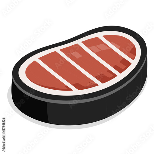 Grilled Steak: A Detailed Illustration of Perfectly Cooked Meat