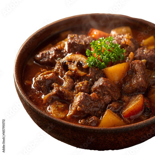 Beef stew with carrots and potatoes