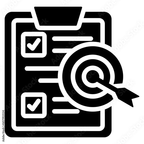 Objective Glyph Icon