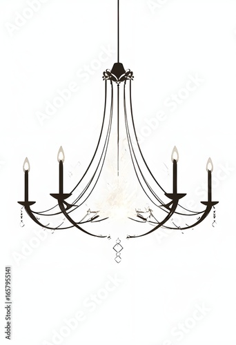 Elegant Chandelier – Luxury Lighting, Interior Decoration, Classic Design