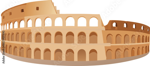 Vector illustration of the Colosseum