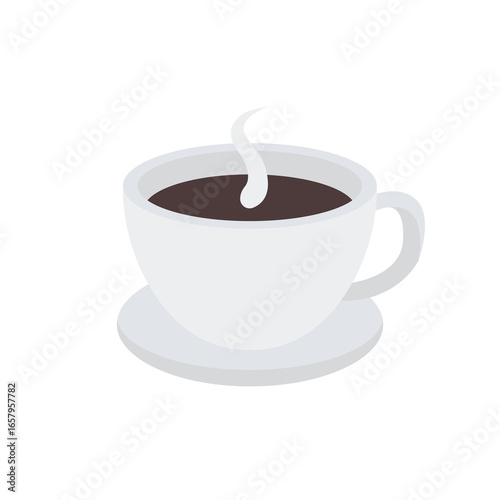 coffee cup mug steaming drink hot chocolate hot beverage emoji symbol sign icon vector illustration isolated flat