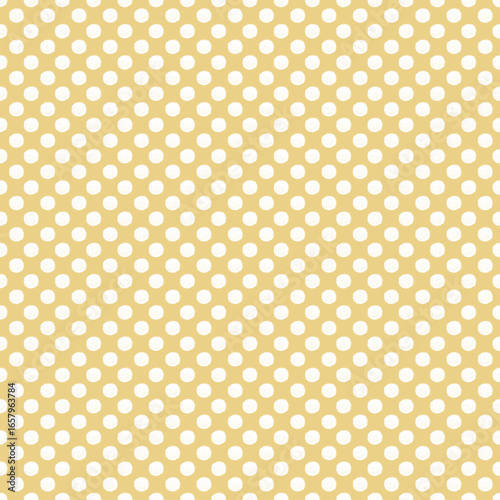 Seamless pattern with yellow polka dots.