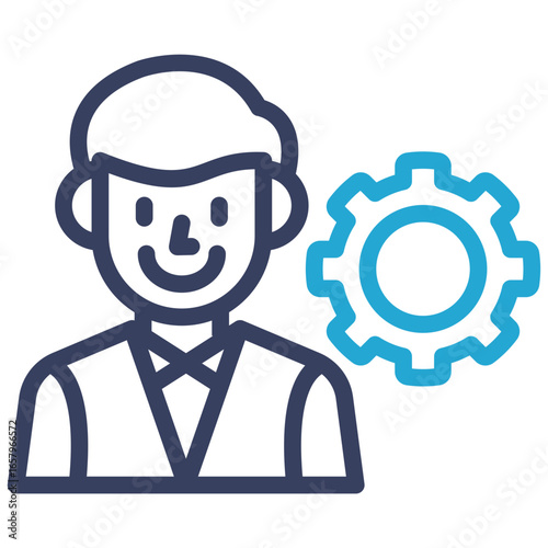 Manager Outline Color Icon