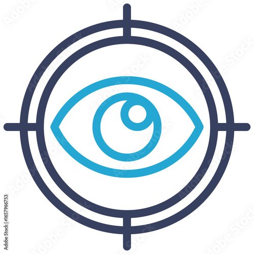 Vision Outline Color Icon
