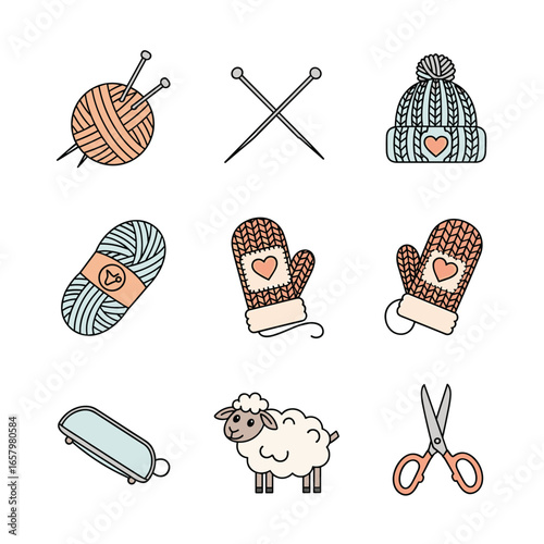 Crafting cozy winter accessories with wool yarn and knitting needles for warmth and style