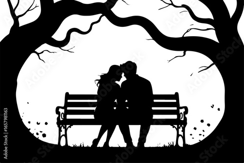 Romantic Moment Under the Tree vector bundle