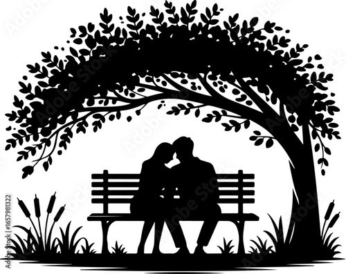 Romantic Moment Under the Tree vector bundle