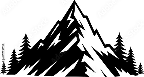  mountain  Tree outdoor  , forest silhouette, deer   moose  eagle  animal vector bundle