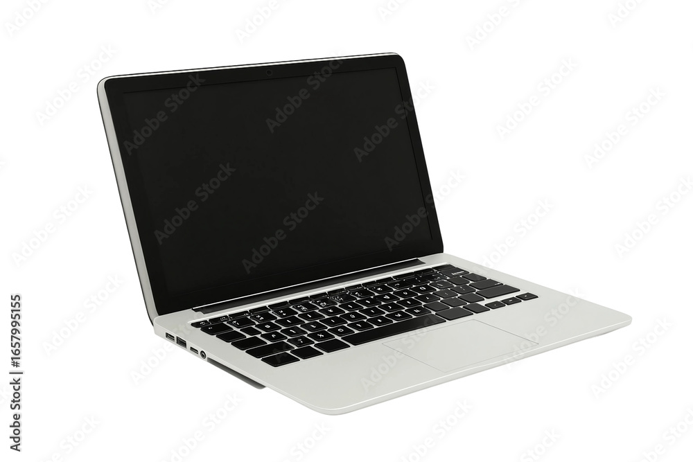 Fototapeta premium Lightweight notebook laptop isolated on transparent background