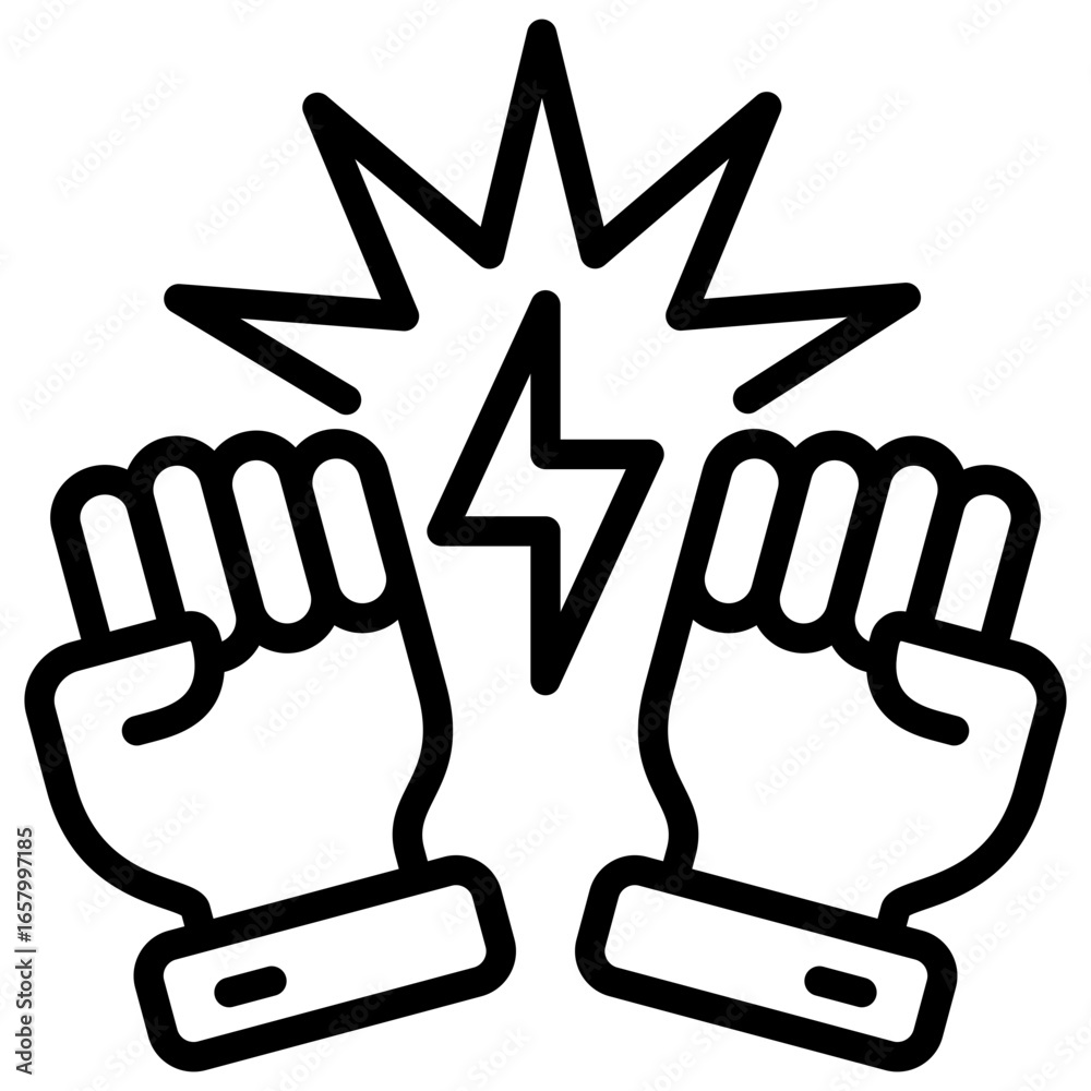 Fototapeta premium Fight Icon