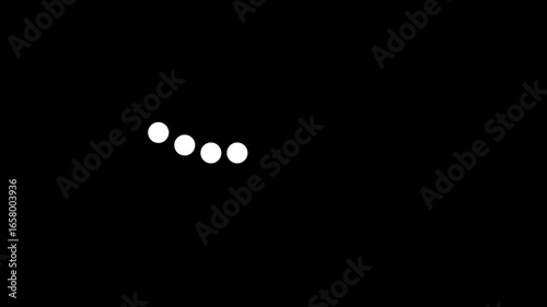 Loading dot type with alpha channel on transparent background,