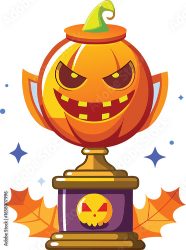 Halloween Trophy Awards Spooky Pumpkin Halloween Trophy Award