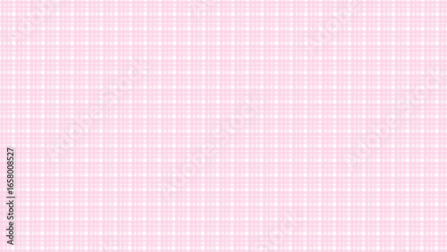 Pink and white tartan seamless pattern.  Plaid background with pink stripes.