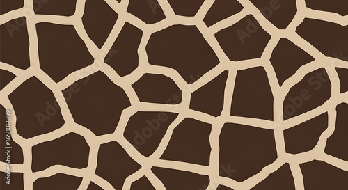 Giraffe Print Pattern Background