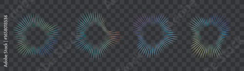 Waves sound equalizer icon vector colorful design illustration isolated in transparent background