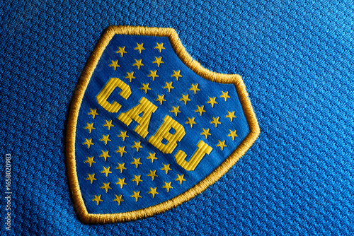 Obraz na płótnie Geometric pattern inspired by soccer culture
