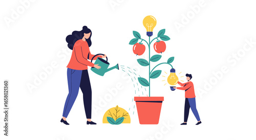 Cultivating innovation and growth together nurturing ideas and future development for a brighter tomorrow