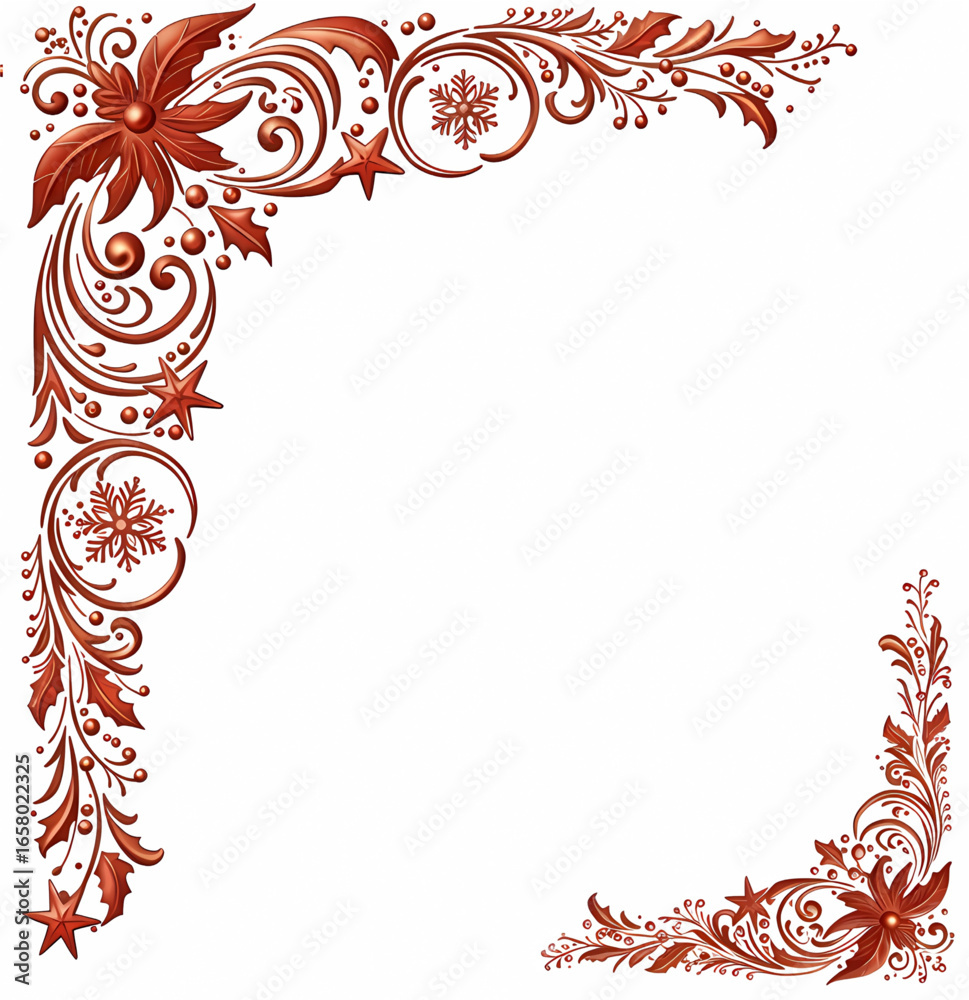 Obraz premium Christmas Corner Ornament