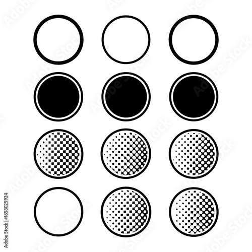 Halftone design elements
