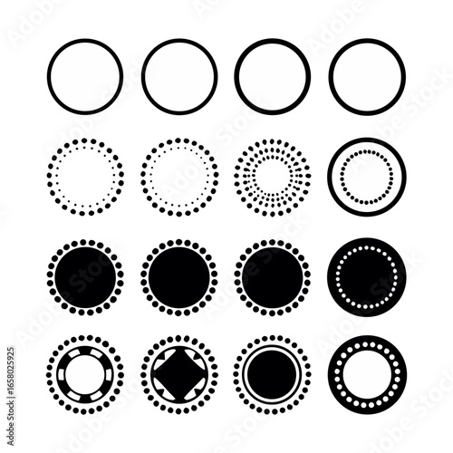 Halftone design elements

