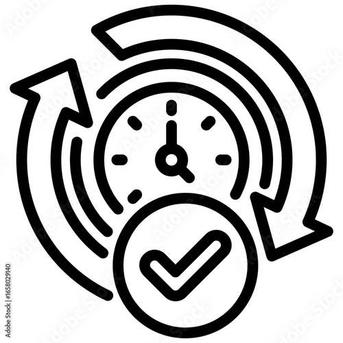 Routine Outline Icon
