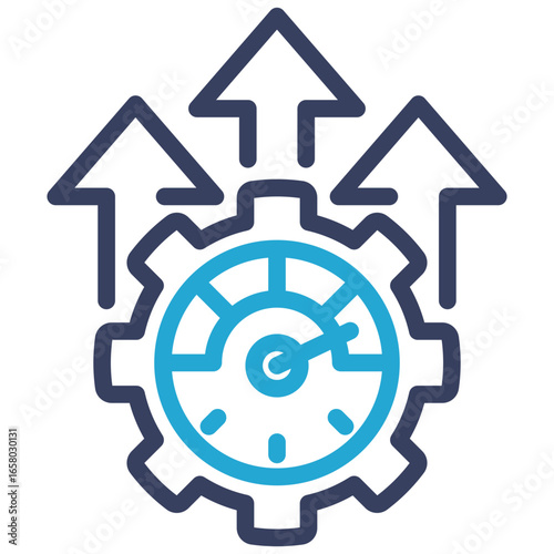 Efficiency Outline Color Icon