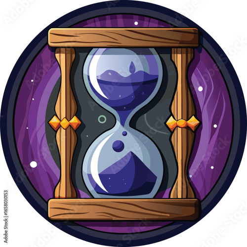 Halloween Time Elements Cosmic Hourglass Time Sands Galaxy