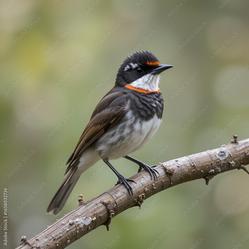 Fototapeta premium Red - whiskered Bulbul