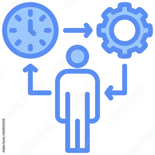 Discipline Blue Icon