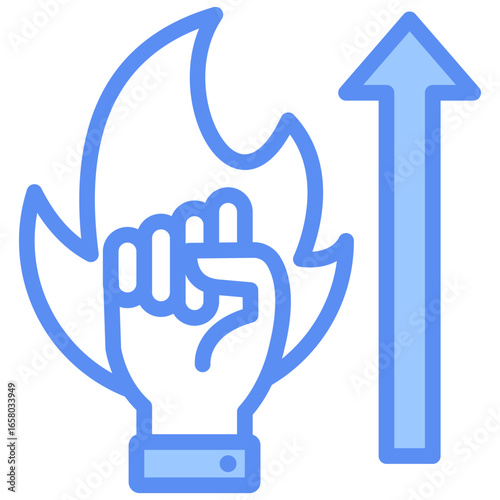 Motivation Blue Icon