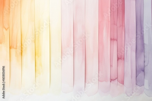 Soft Watercolor Background with Gradient Shades of Yellow and Pink