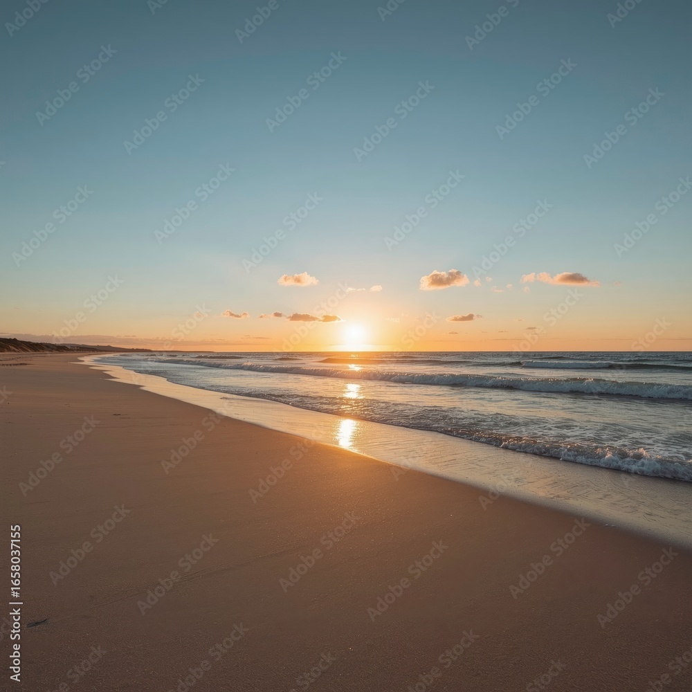 Fototapeta premium sunset on the beach