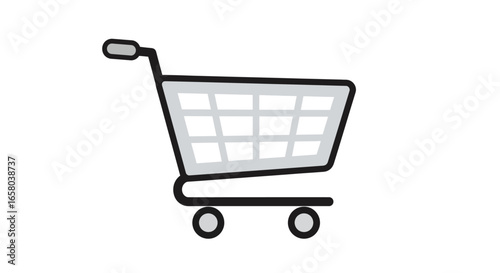Shopping Cart Icon Simple, Clean Design for Ecommerce and Retail