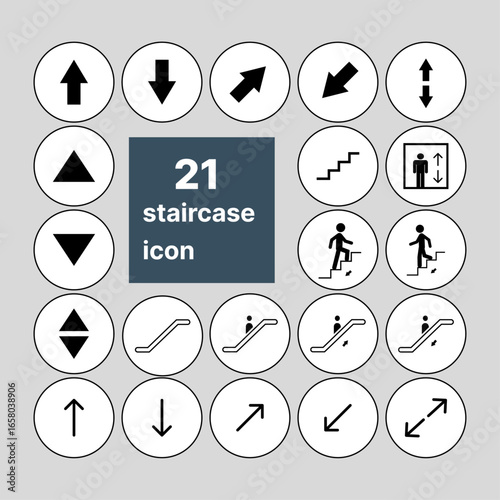 up-down stairs icon.
