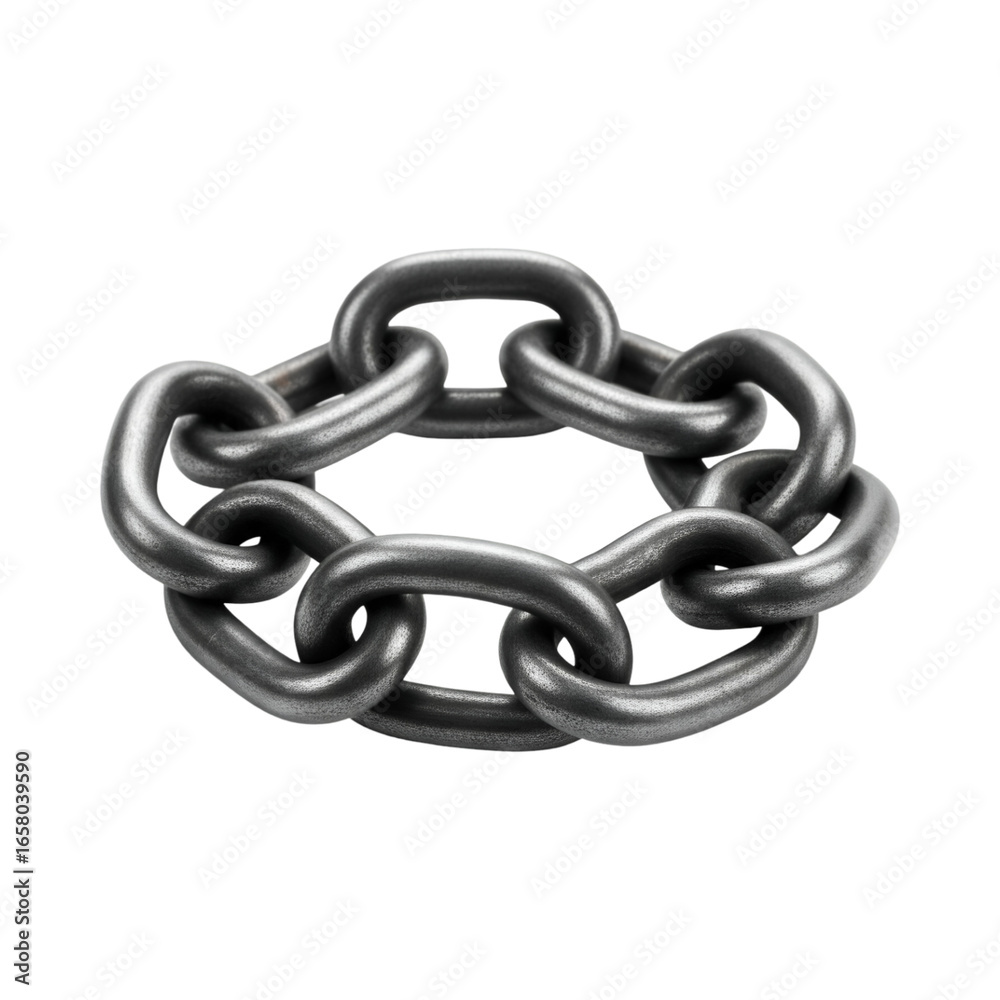 Obraz premium metal chain isolated